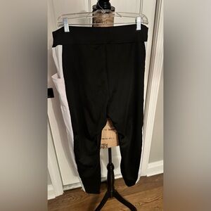 Black with White Leggings